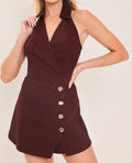 CLASSY REDBEAN SKORT ROMPER