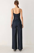 CLASSY DARK DENIM JUMPSUIT