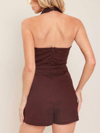 CLASSY REDBEAN SKORT ROMPER
