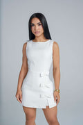 PURE WHITE ROMPER DRESS