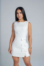 PURE WHITE ROMPER DRESS