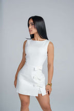 PURE WHITE ROMPER DRESS