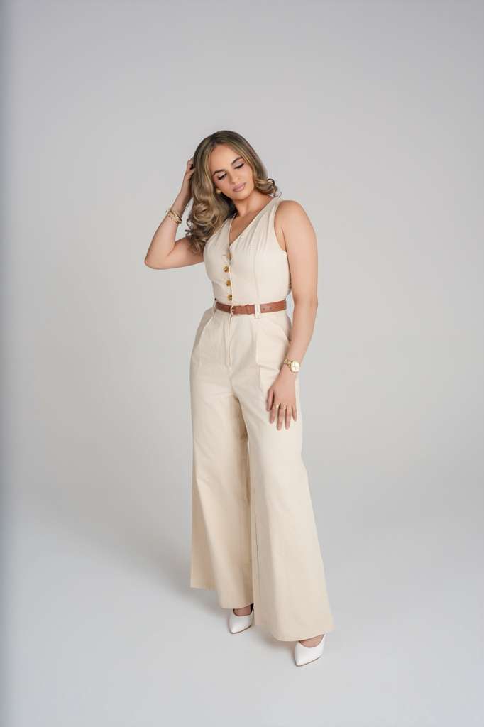 CLASSY Beige Jumpsuit